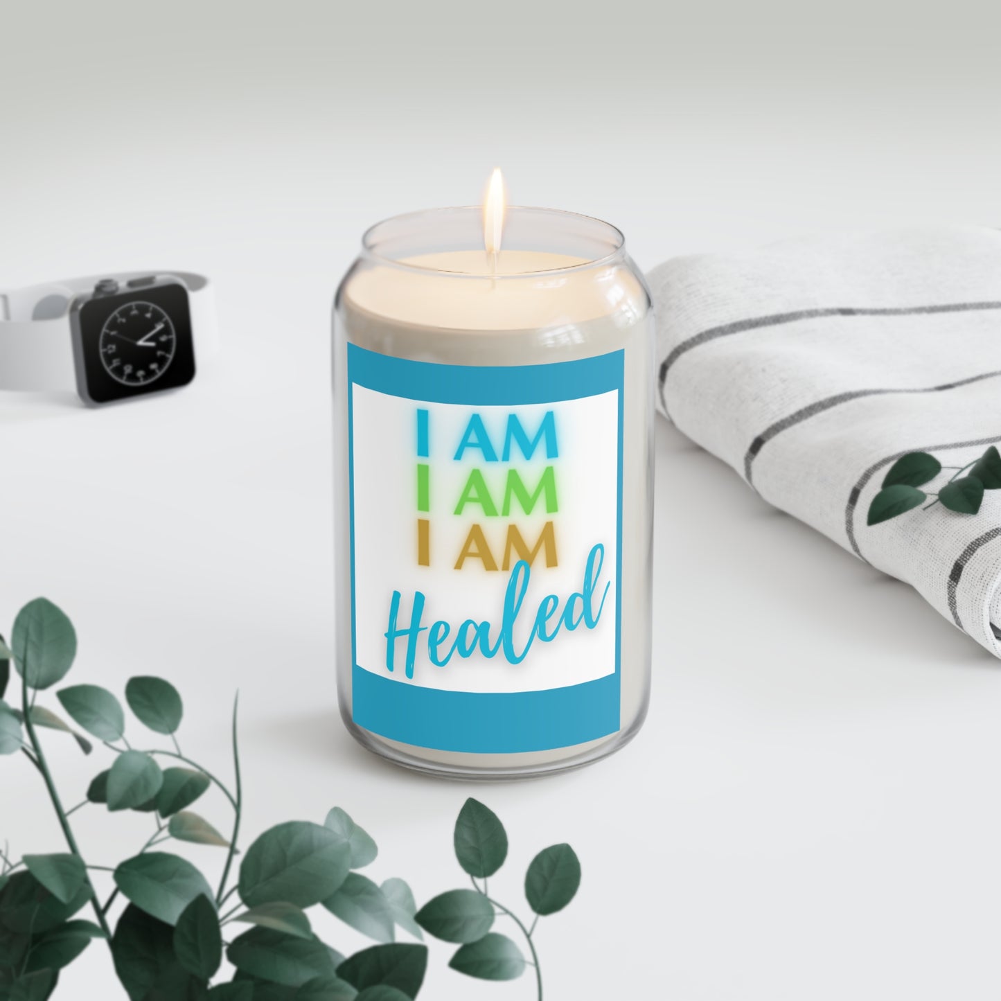 I AM HEALED StormLight Affirmation Candle (LARGE)