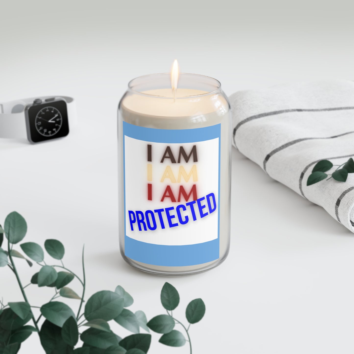 I AM PROTECTED StormLight Affirmation Candle (LARGE)