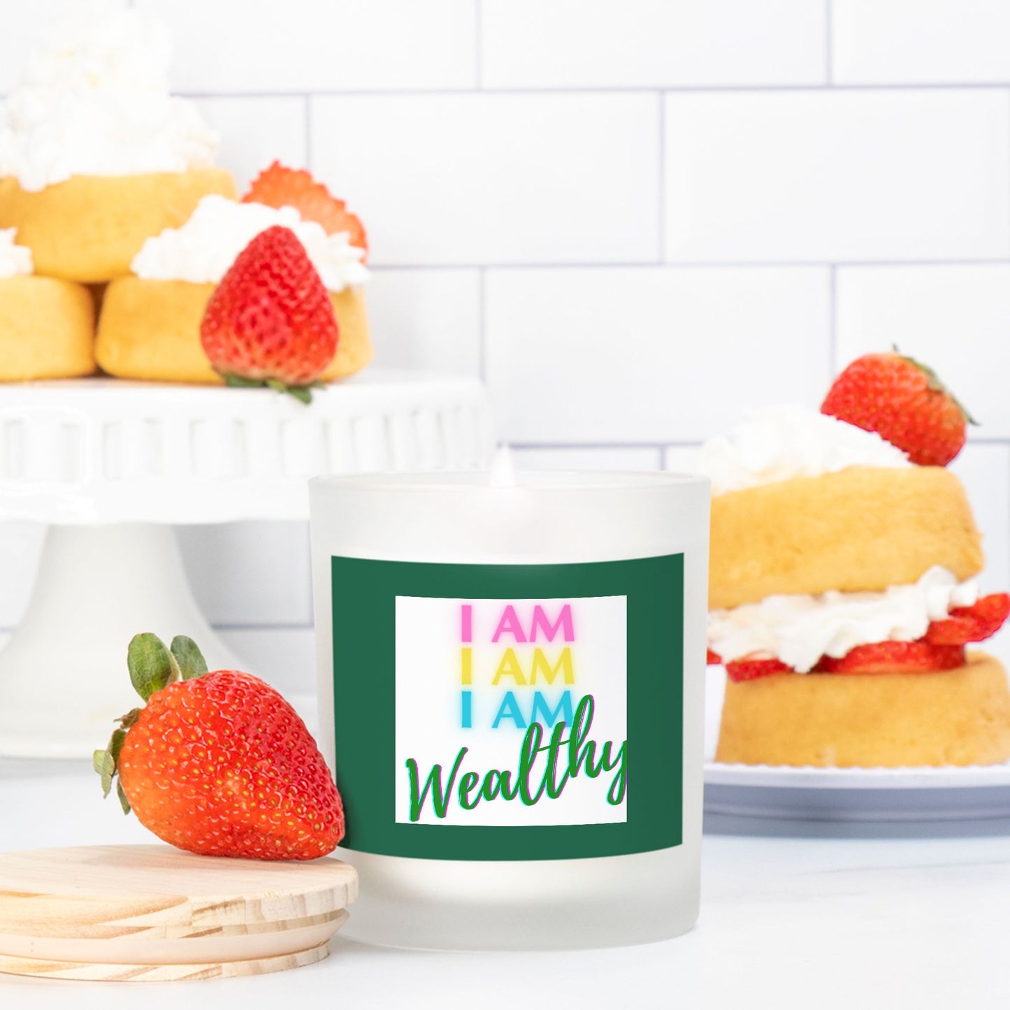 I AM WEALTHY StormLight Affirmation Candle
