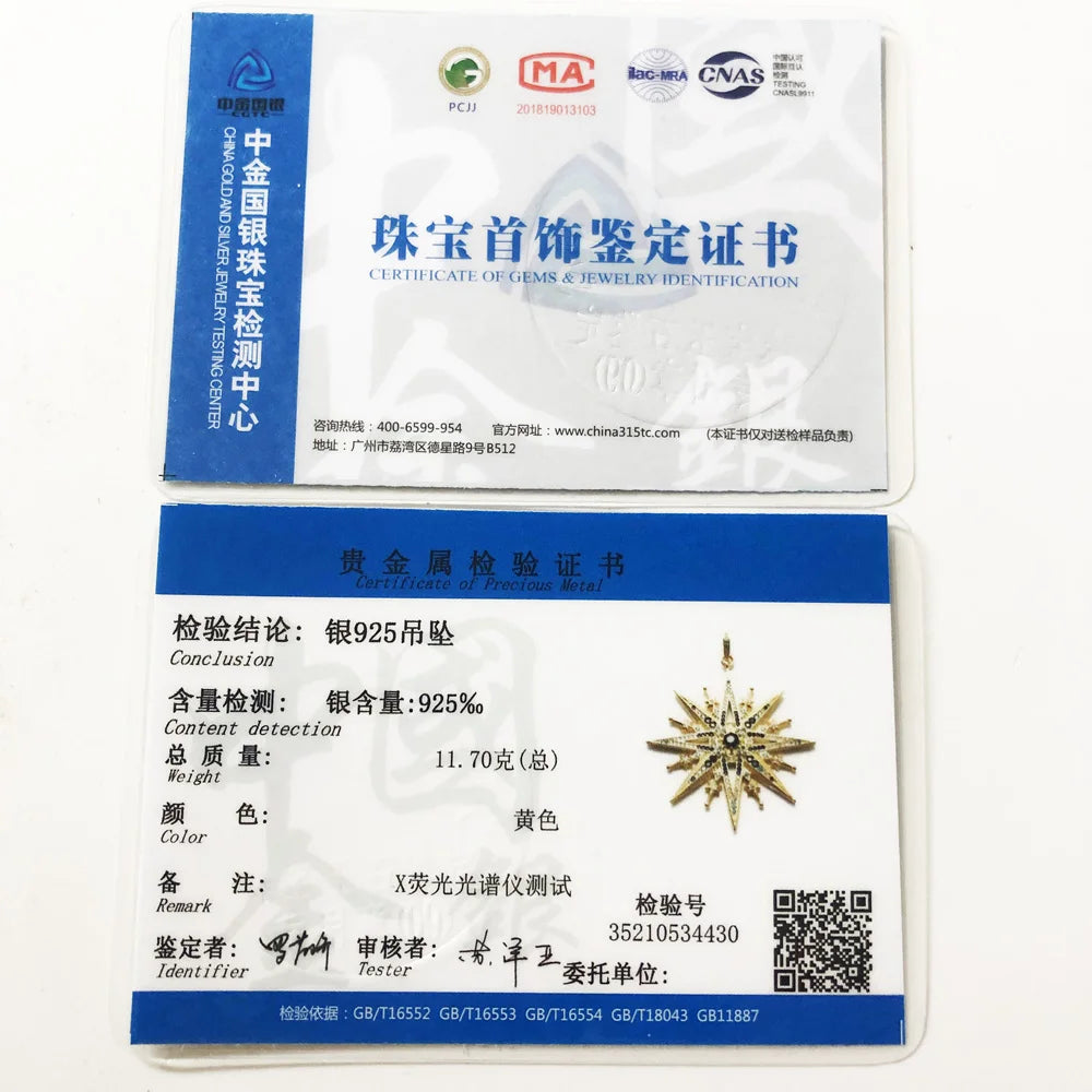 Starlight Radiance Celestial Pendant (Gold)