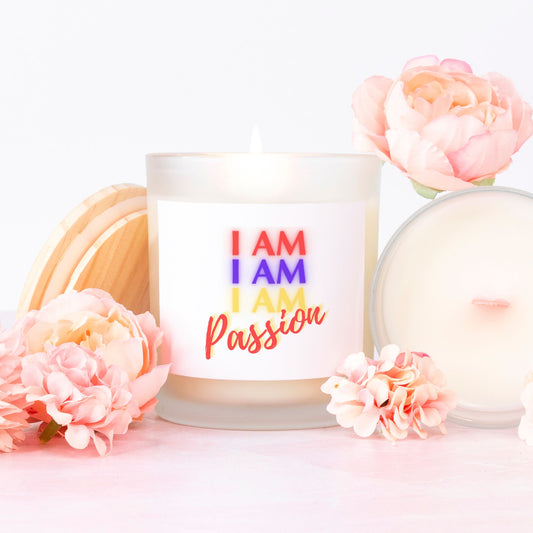 I AM PASSION StormLight Affirmation Candle