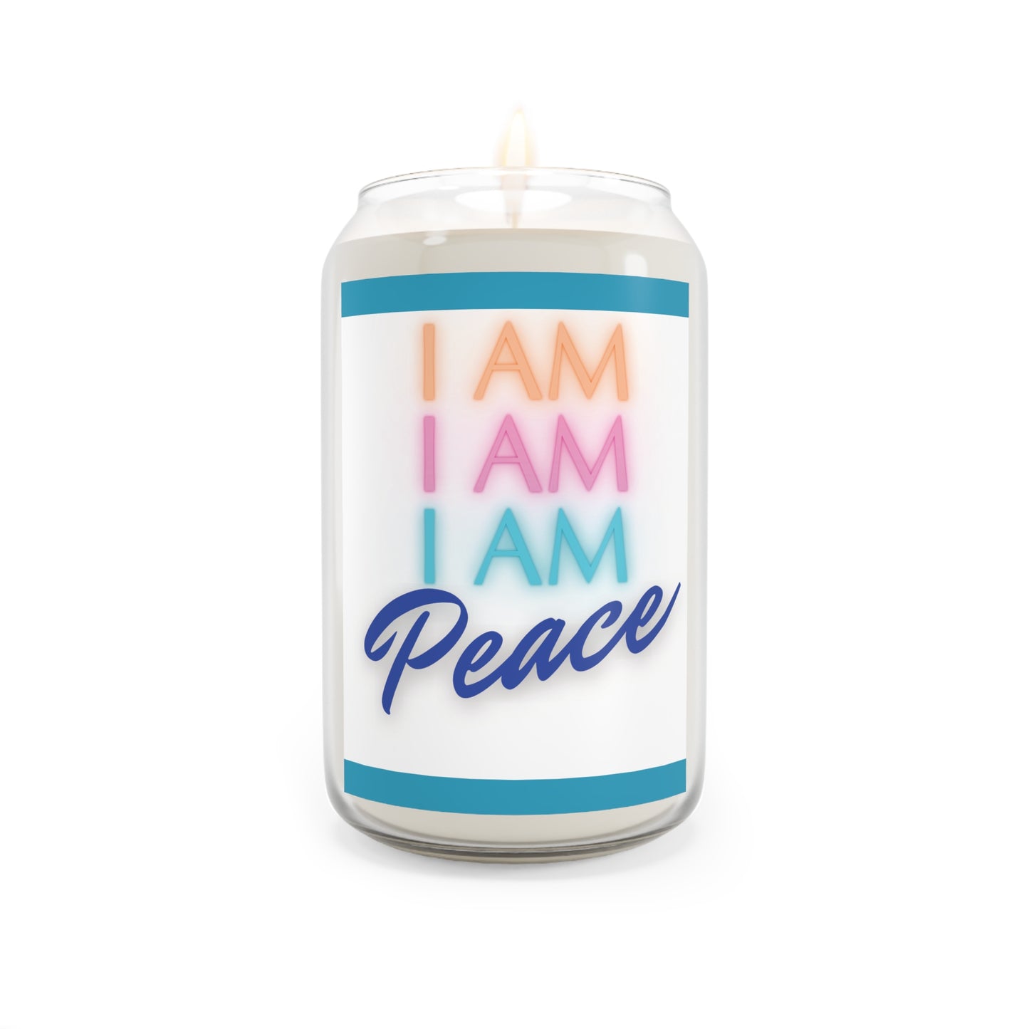 I AM PEACE StormLight Affirmation Candle (LARGE)