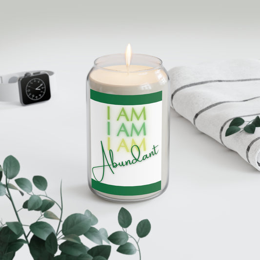 I AM ABUNDANT StormLight Affirmation Candle (LARGE)