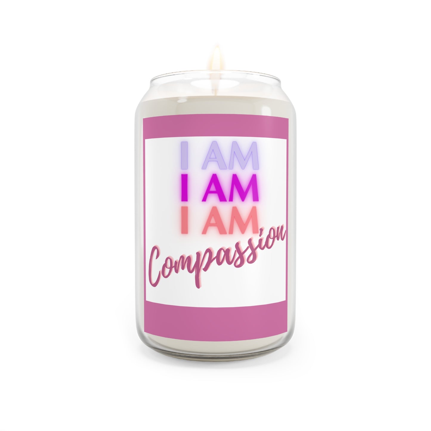 I AM COMPASSION StormLight Affirmation Candle (LARGE)