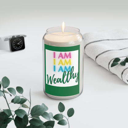 I AM WEALTHY StormLight Affirmation Candle (LARGE)