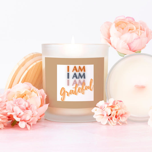 I AM GRATEFUL StormLight Affirmation Candle