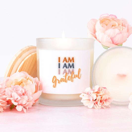 I AM GRATEFUL StormLight Affirmation Candle