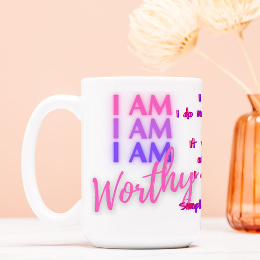 Alchemy Frequency Ceramic Vessel Mug: WORTHY