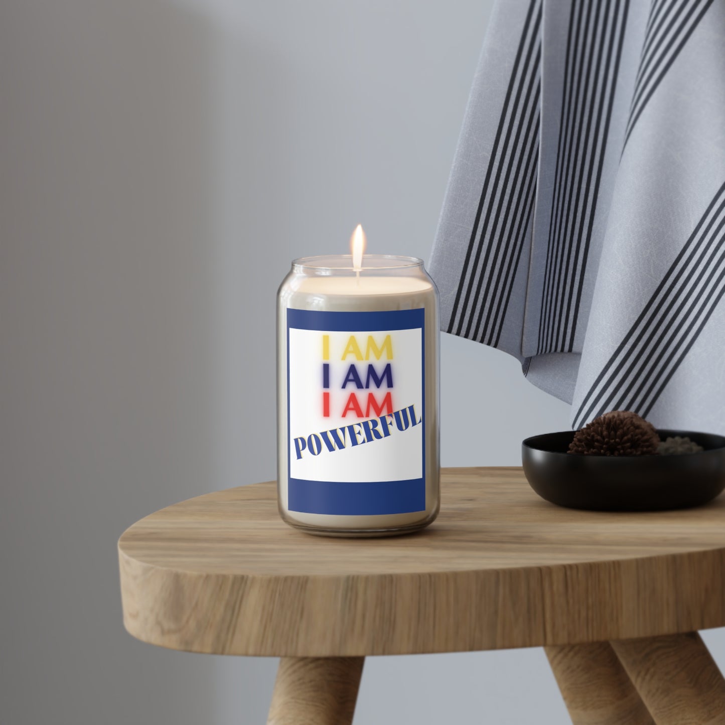 I AM POWERFUL StormLight Affirmation Candle (LARGE)