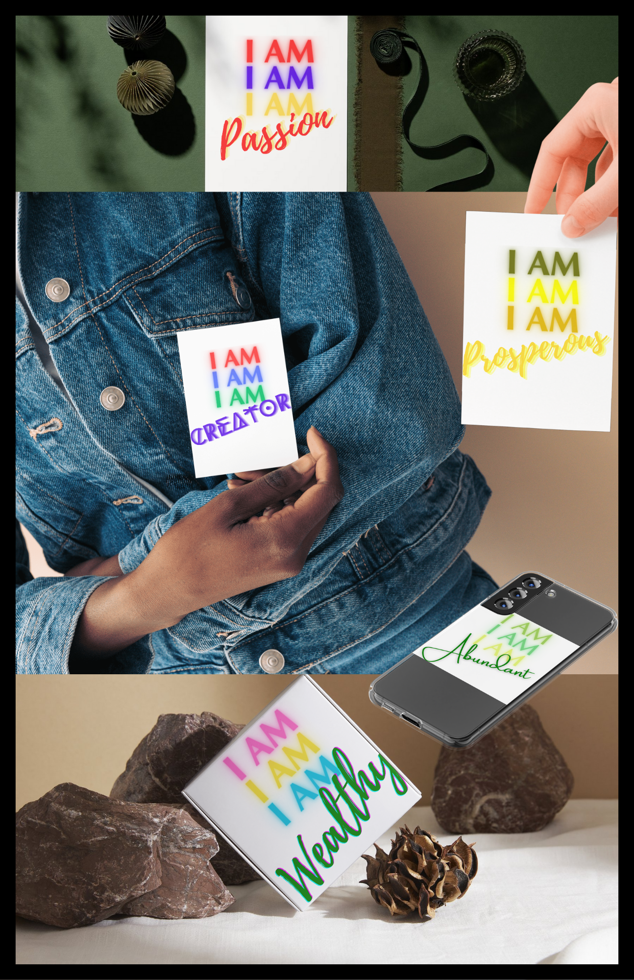 I AM EMBODIMENT DECAL TRANSFERS STICKERS