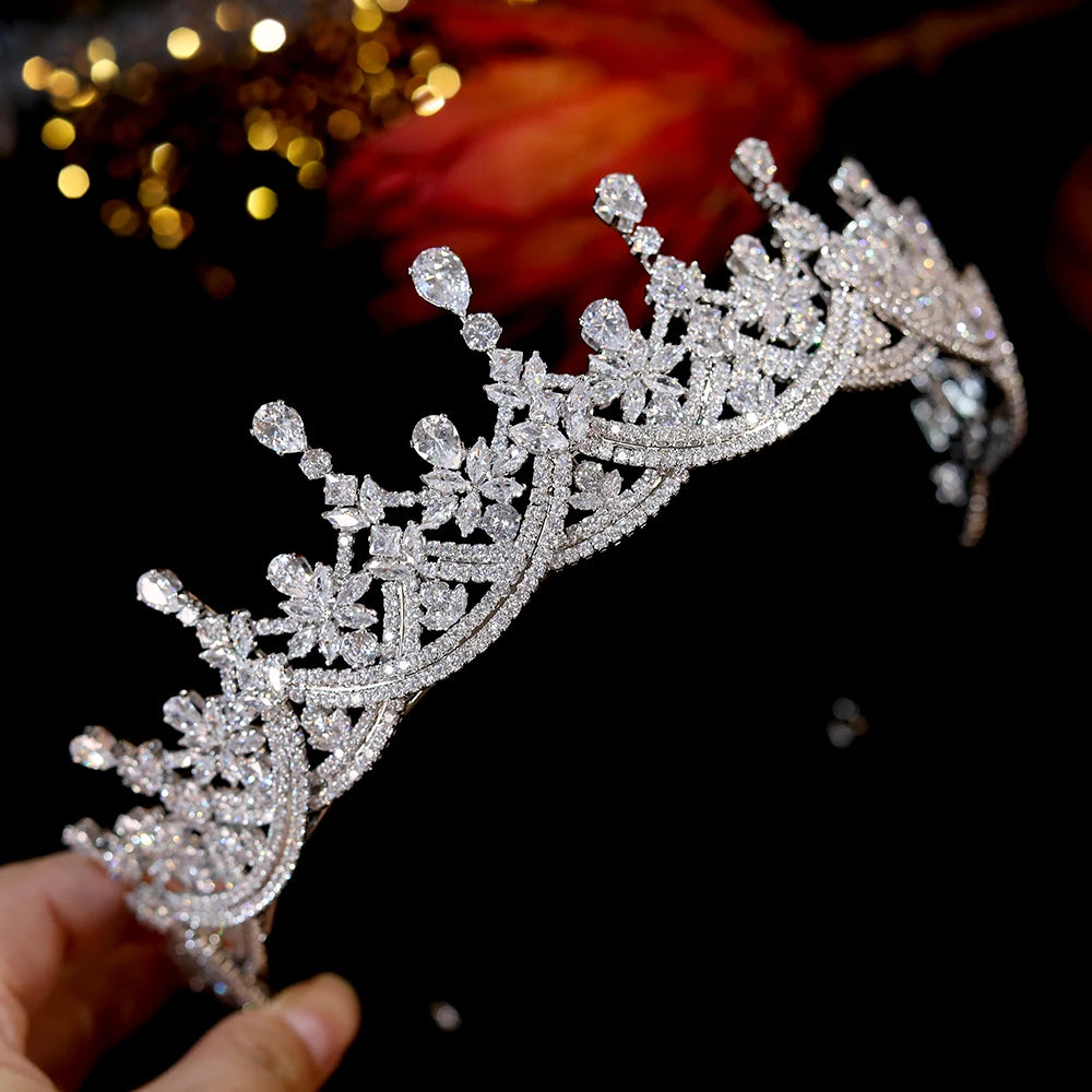 ASNORA Crystal Headband Crown Tiara Women's Luxury Wedding Hair Accessories Bride Bridesmaid Party Fashion Headdress A01212