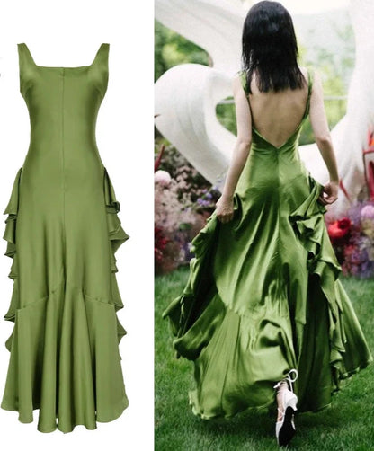 Enchanted Forest Silk Gown