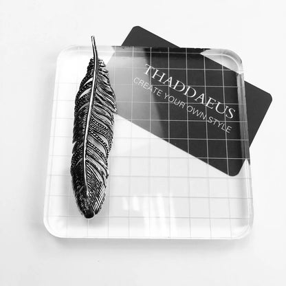 Pendant Black Feather Fashion Jewelry Europe Vintage Accessories 925 Sterling Silver Gift For Woman & Men