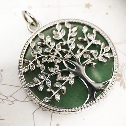 Pendants Green Tree Spring New Jewelry Trendy Happy Future 925 Sterling Silver Accessories Gift For Women