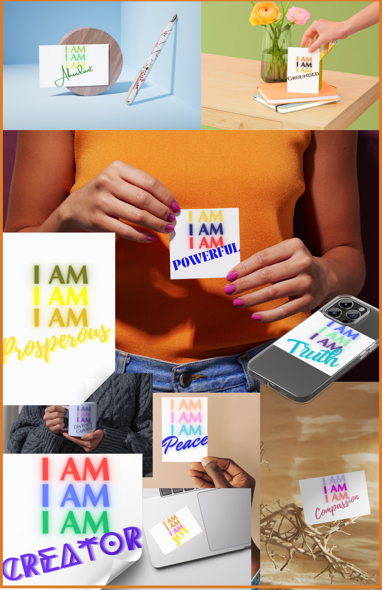I AM EMBODIMENT DECAL TRANSFERS STICKERS