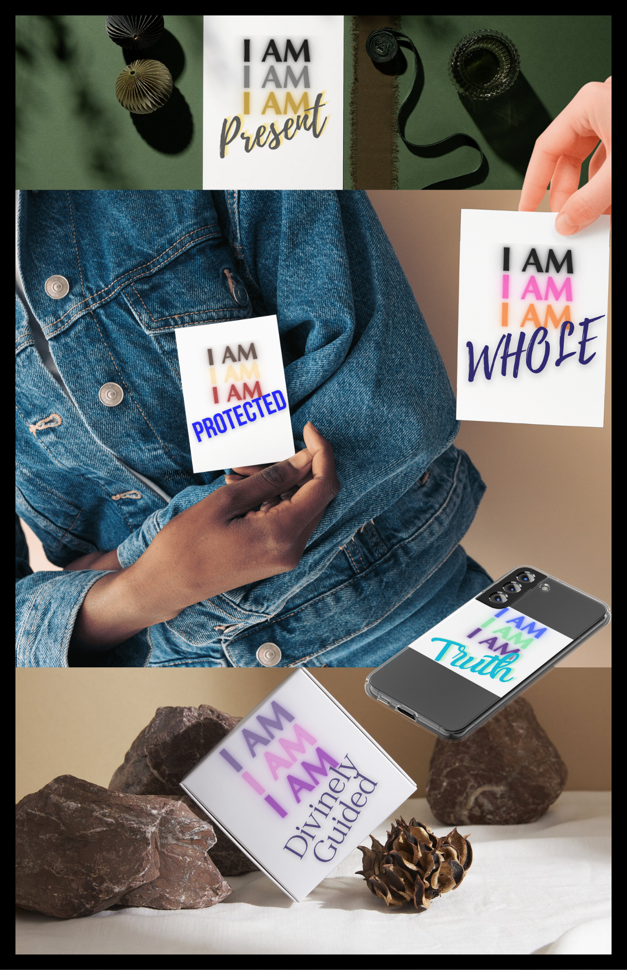 I AM EMBODIMENT DECAL TRANSFERS STICKERS