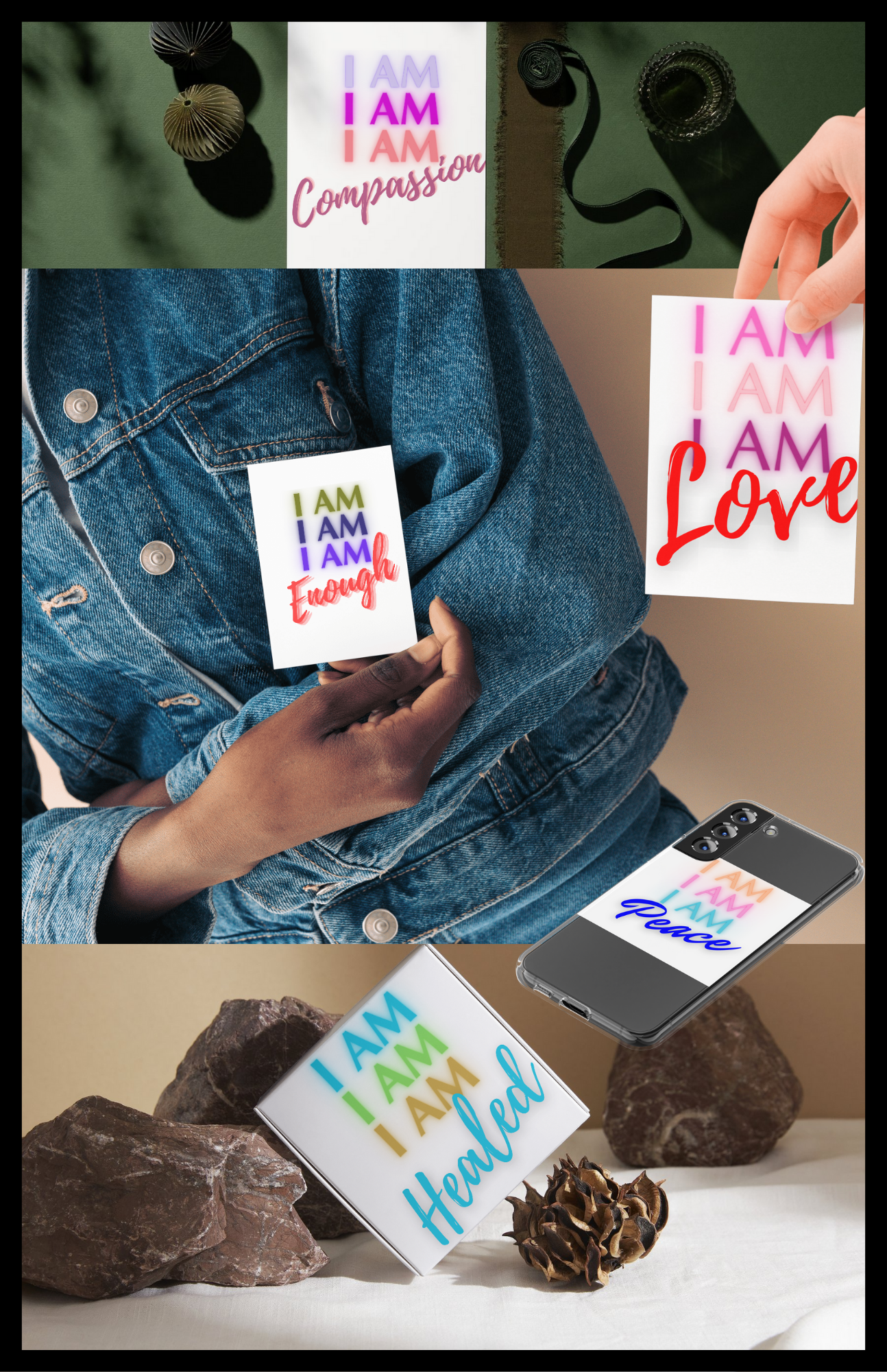 I AM EMBODIMENT DECAL TRANSFERS STICKERS