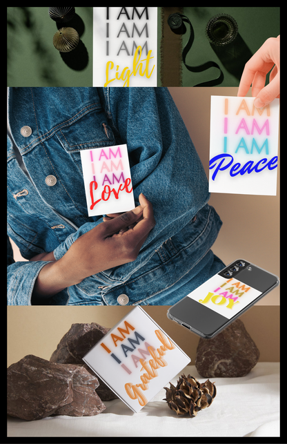 I AM EMBODIMENT DECAL TRANSFERS STICKERS