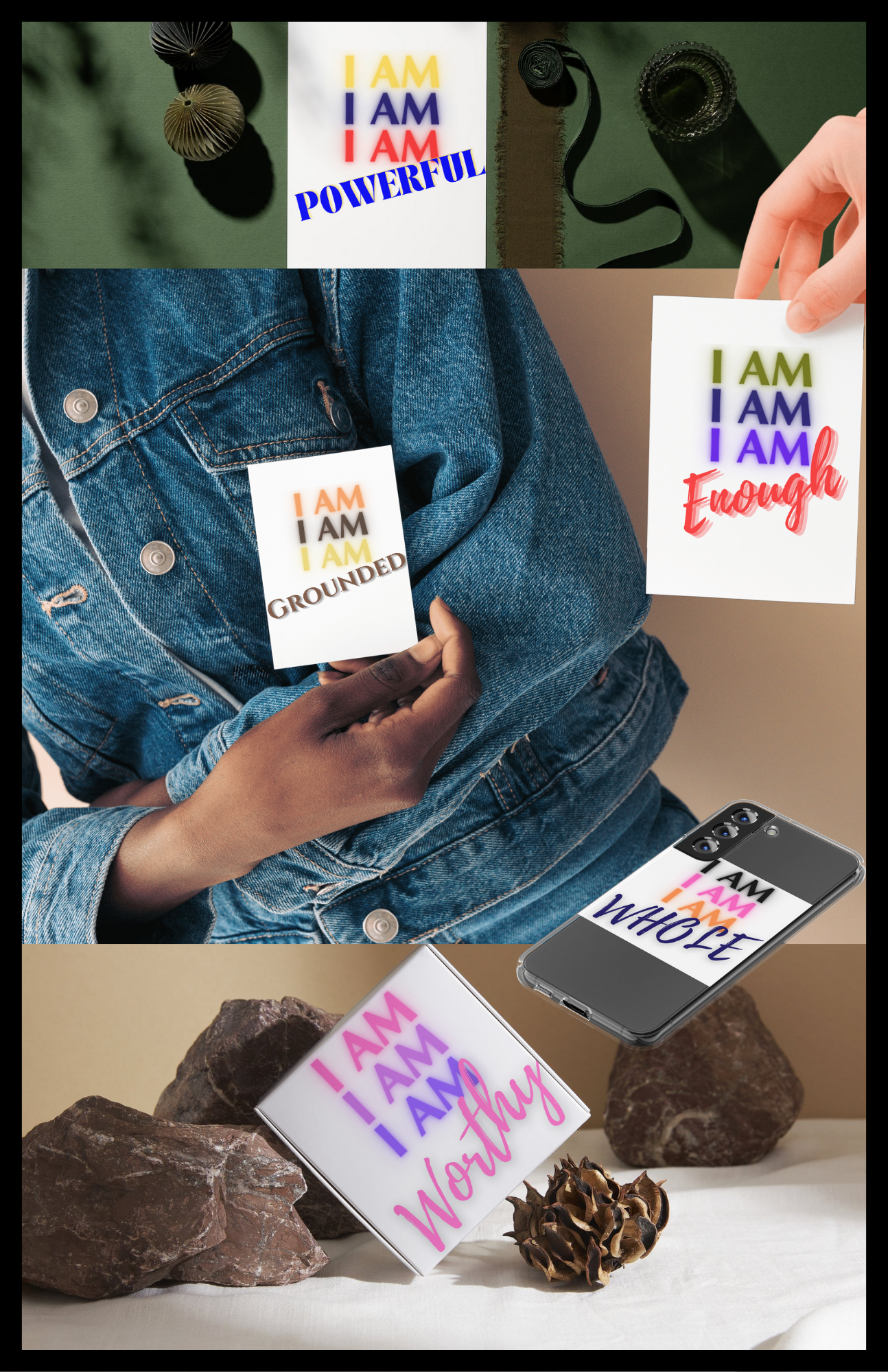 I AM EMBODIMENT DECAL TRANSFERS STICKERS