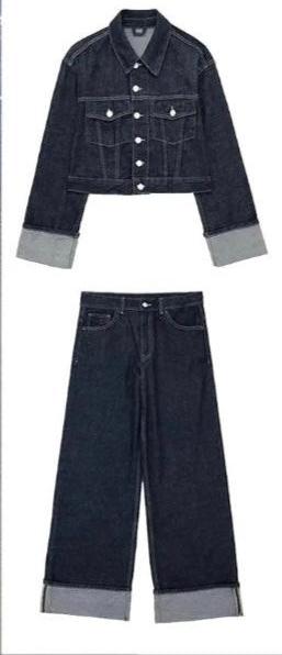 Midnight Indigo Denim Set