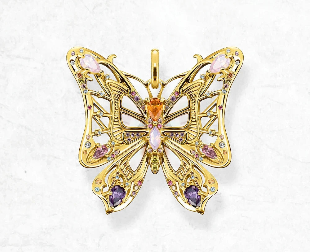 Golden Butterfly 925 Sterling Silver