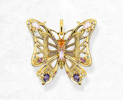 Golden Butterfly 925 Sterling Silver