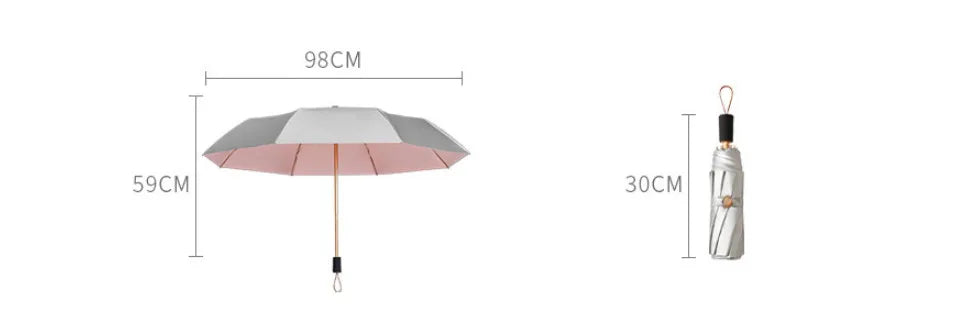 Glam Luxe Crystal Handle Umbrella