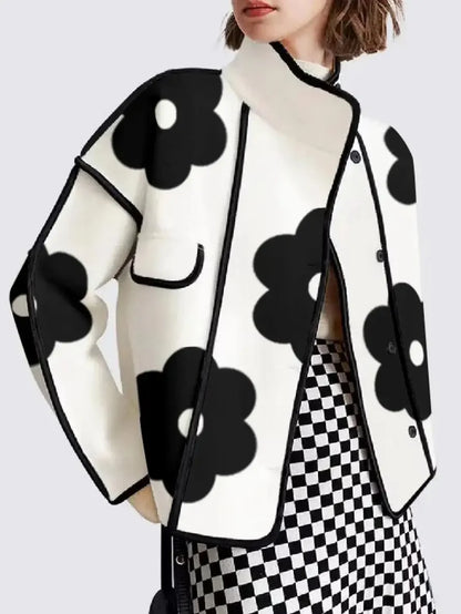 Retro Bloom Oversized Jacket