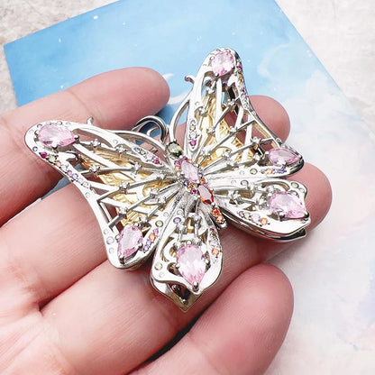 Pendant Butterfly Wealth of Nature Winter Fashion 925 Sterling Silver Jewelry Bohemia Insect Gift For Women