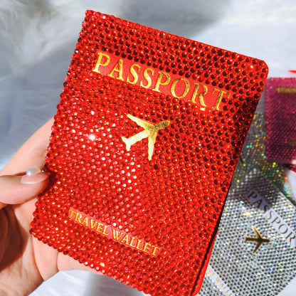 Radiant Voyage Bling Luggage Tag & Passport Holder Set