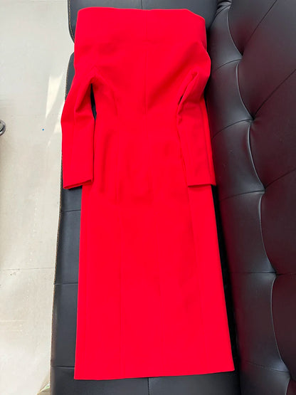 Scarlet Majesty Dress/ Overcoat