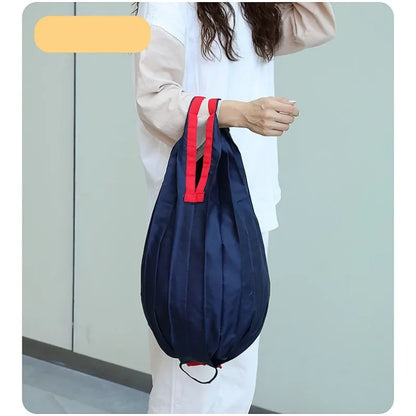 Reusable Shopping Bags Large Portable Eco-Friendly Foldable Shoulder Bag Handbag Pocket Totes Bag Folding Grocery Pouches