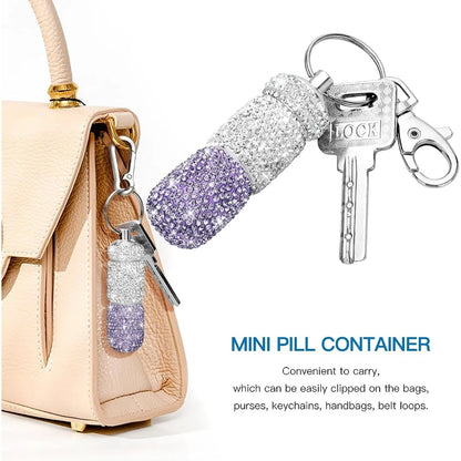 Luxury Rhinestone Pill Case