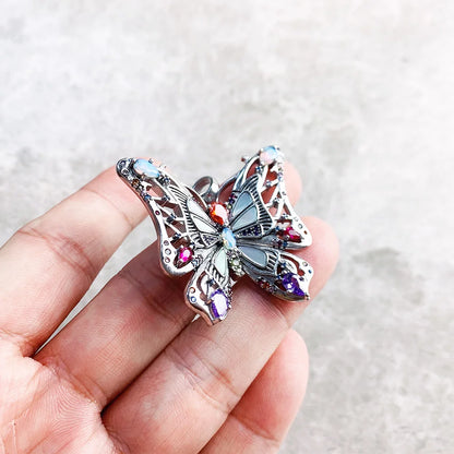 Colouful Butterfly Pendant 925 Sterling Silver