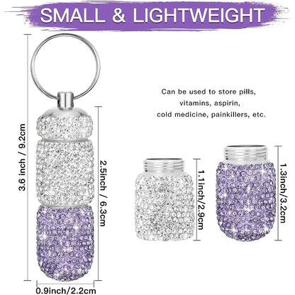 Luxury Rhinestone Pill Case