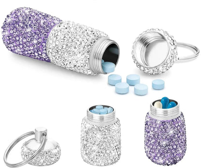 Luxury Rhinestone Pill Case