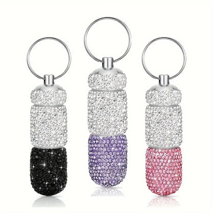 Luxury Rhinestone Pill Case