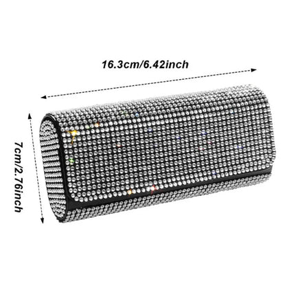 Bling Rhinestone Diamond Sunglasses Case Sunglasses Protector Anti-pressure Eye Glasses Case Hard Shell Eyeglass Storage Cases