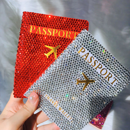 Radiant Voyage Bling Luggage Tag & Passport Holder Set