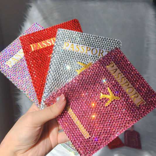 Glam Crystal Passport Covers