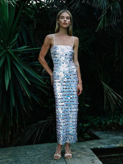 Lunar Radiance Sequin Gown