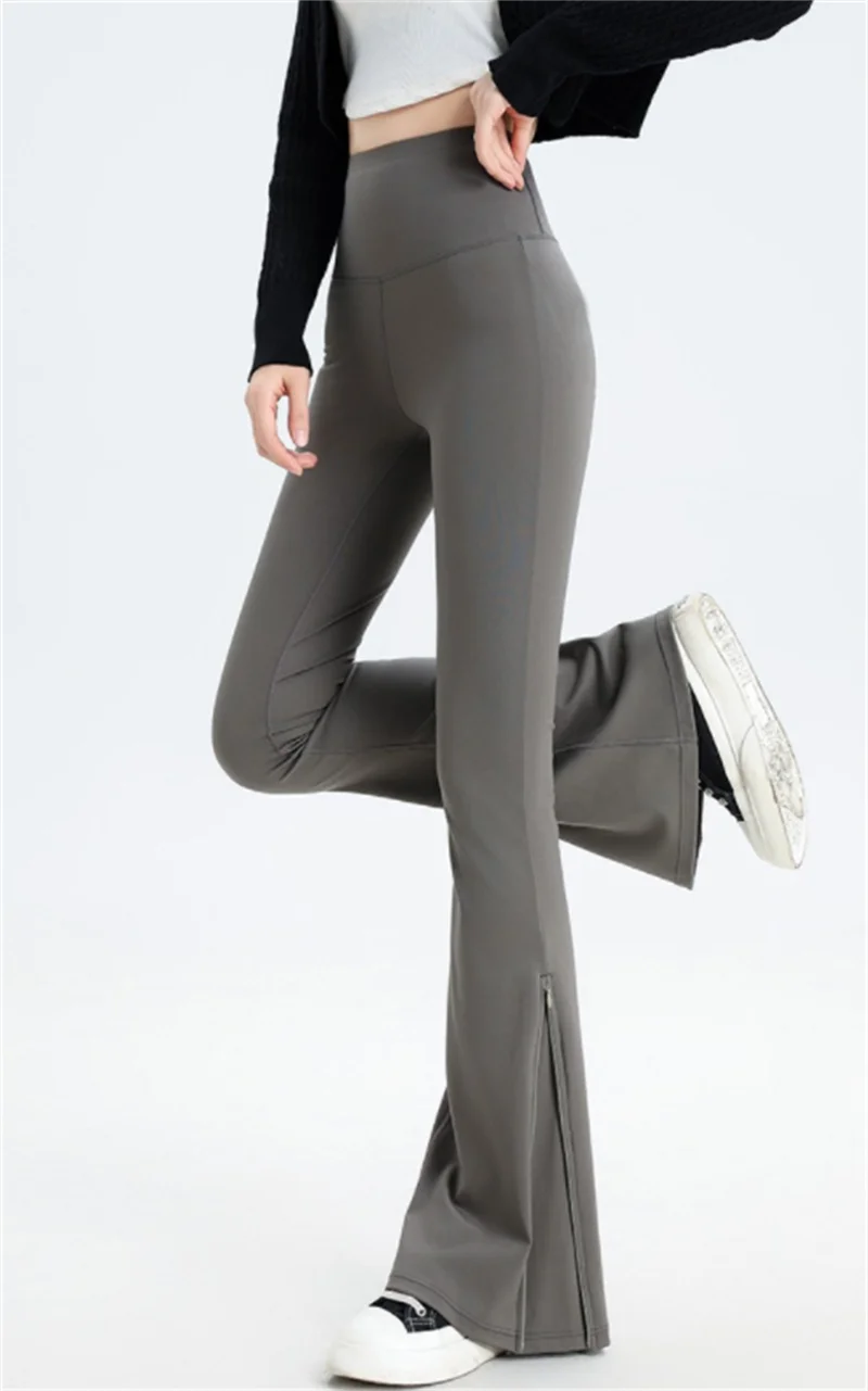 Zipper Bell Bottom Pant