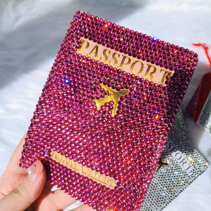 Radiant Voyage Bling Luggage Tag & Passport Holder Set