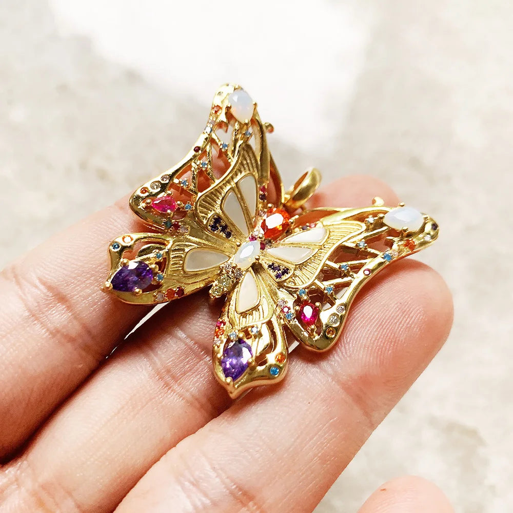 Golden Butterfly 925 Sterling Silver