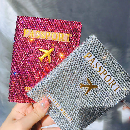 Radiant Voyage Bling Luggage Tag & Passport Holder Set