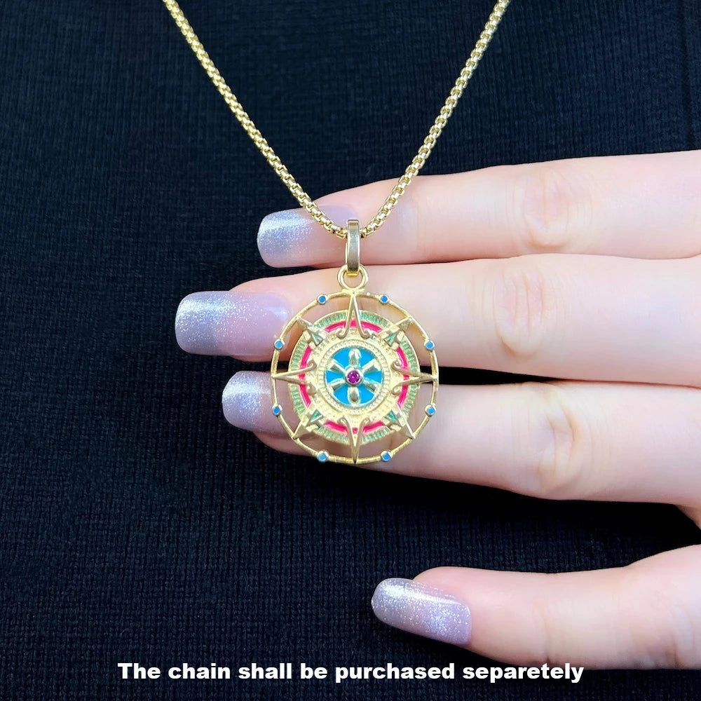 Pendant Magic Aztec Amulet Summer Brand New Golden Jewelry Ethnic Pure 925 Sterling Silver Powerful Gift For Women Men