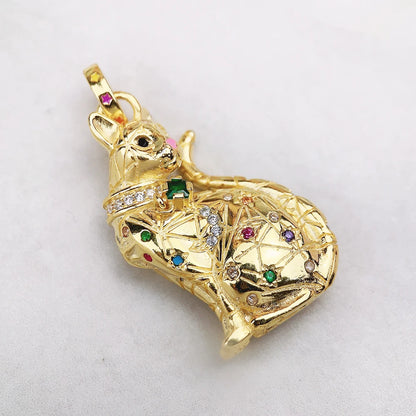 Golden Magical Cat  925 Sterling Silver