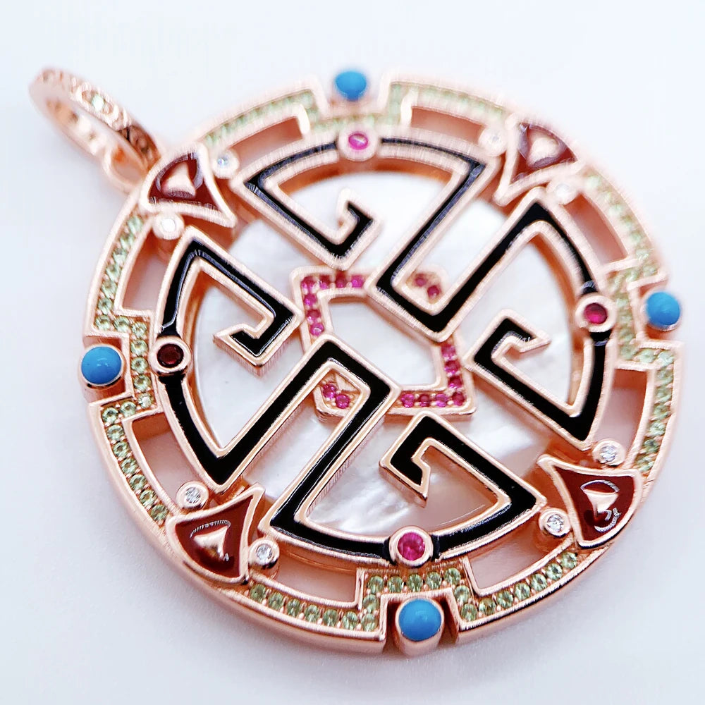 Sacred Harmony Pendant: A Kaleidoscope of Divine Balance