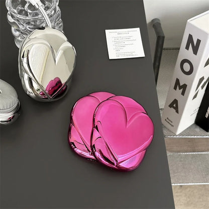 3D Love Heart Electroplating Protective Case For Airpods Max