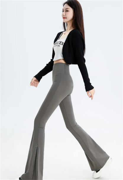 Zipper Bell Bottom Pant